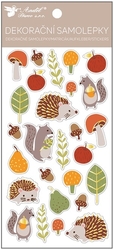 Plastic forest stickers 