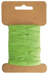 Green paper bast, width 2 cm, 10 m
