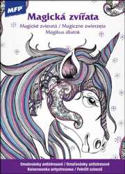 Anti-Stress-Malvorlagen Magische Tiere, A4 