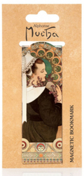 Alfons Mucha Magnetisches Lesezeichen – Heather