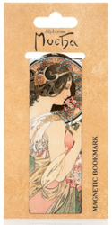 Magnetisches Lesezeichen Alfons Mucha - Primrosa