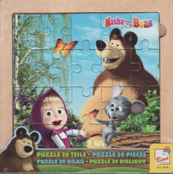 Masha a Bear: Puzzle 20 kusov