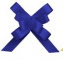 Ribbon pull-down blue color