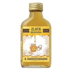 Golden mead 100 ml - for a birthday (Bohemia Gift)