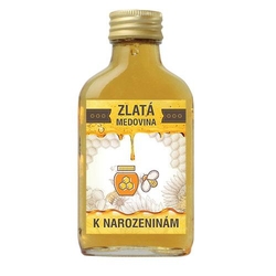 Zlatá medovina 100 ml - k narozeninám