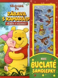 Medvídek Pú Zábava s kamarády - Příběh - hádanky - samolepky