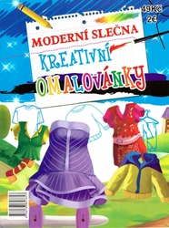 Moderní slečna-kreativní omalovánky