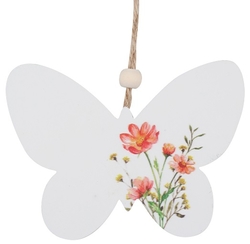 Motýlek s květinovým vzorem na zavěšení 