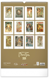 Wall Calendar Alfons Mucha 2024, 33 × 46 cm