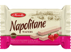 Napolitane oplatky s jahodovým krémem 75 g (Morello)