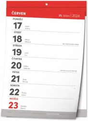 Nástěnný kalendář Trhací týdenní 2024, A5