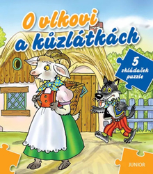 O vlkovi a kozliatkach - 5 skladačiek puzzle