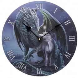  Wall Clock Magical Protector - Dragon and Unicorn