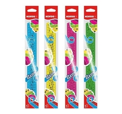 KORES ELASTIK 30cm, flexible ruler, mix of colors