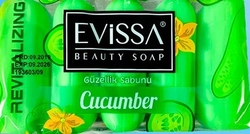 EVISSA Tuhá mýdla Cucumber 5x55g