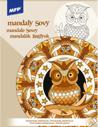 Anti-stress Mandala Owl coloring pages