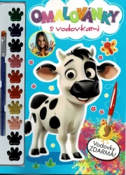 Omalovánky s vodovovkami Kravička