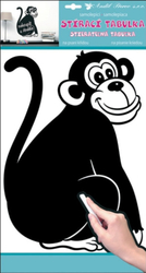 Наклейка Мавпа на дошці 40х29см