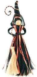 Witch with black -orange skirt 25cm