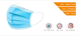 Protective three -layer mask 50 pcs (1 CZK/pc)