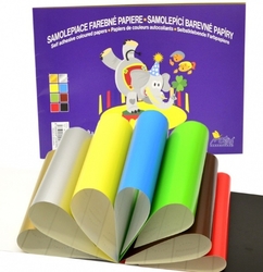 Barevný papír samolepicí B5/8 ks - Notes