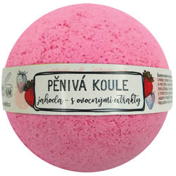 Šumivá pěnivá koule do koupele 100 g – jahoda