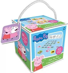Peppa Pig - Pamäťová hra na ceste s farebnými knihami