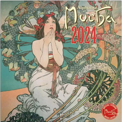 Календар блокнота Alfons Mucha 2024, 30 × 30 см