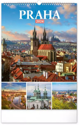 Wandkalender Prag 2024, 33 × 46 cm