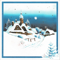 Přání s CD - Kostelík v zimě