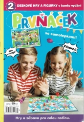 Prvňáček se samolepkami + hra