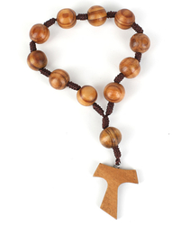 Rosary tithing, cross tau
