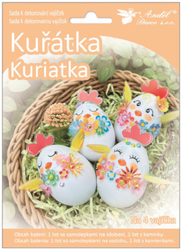 Kit for decorating chicken eggs 