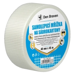 Den Braven Samolepicí mřížka na sádrokartóny, 48 mm x 90 m, bílá
