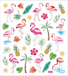 Stickers of children's flamingos