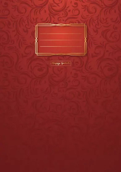 Notebook Premium red ornaments A5 544