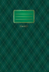 Notebook Premium green diamonds A4 444