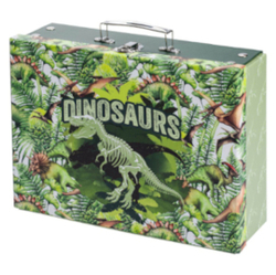 Folding case of dinosaurs