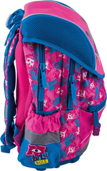 School backpack Girls monsters, ergonomic large