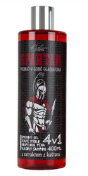 4in1 shower gel, shampoo, foam and soap for men 400 ml - Spartan (Bohemia Gift)