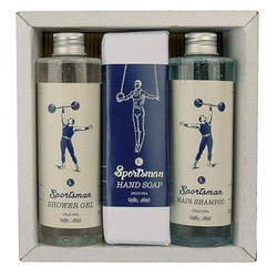 Sportsman-Kosmetikset - Gel 250 ml, Seife 145 g und Shampoo 250 ml