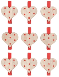 A heart with dots on a peg