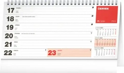 Stolní kalendář Plánovací řádkový 2024, 25 × 12,5 cm