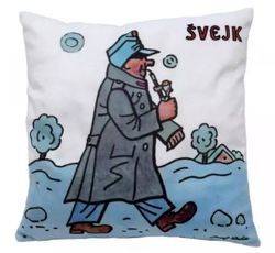 Pillow Josef Lada - Svejk in winter