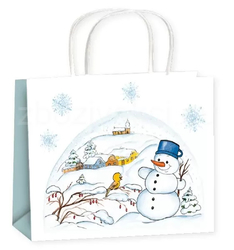 Weihnachts-Schneemann-Tasche