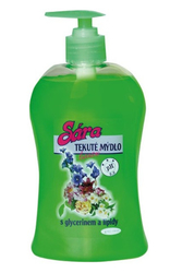 Tekuté mýdlo Sára Lux zelené 0,5l