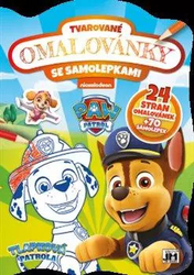 Paw patrol shaped coloring book
