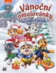 Paw Patrol – Weihnachts-Malvorlagen mit Aufklebern