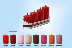 Adventní válec barva vínová