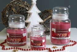 A scented candle of Christmas fantasy